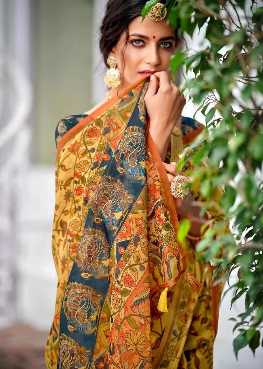 lt fashion madhubani chanderi silk regal look saree catalog