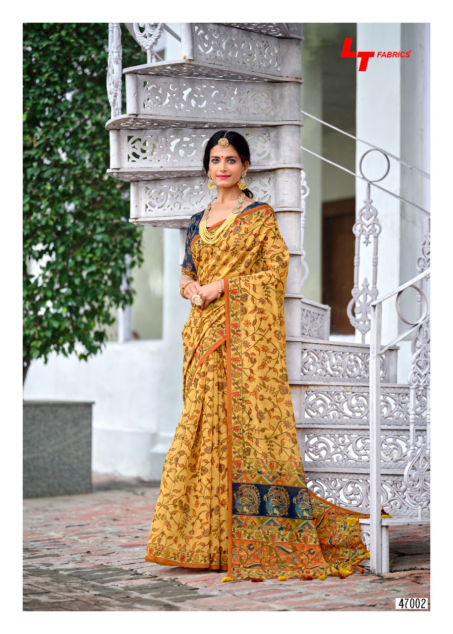 lt fashion madhubani chanderi silk regal look saree catalog