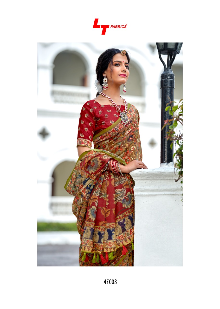 lt fashion madhubani chanderi silk regal look saree catalog