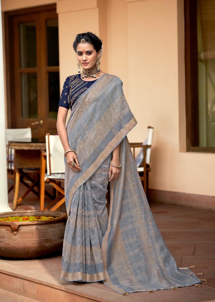 lt fashion shivangi linen astonishing saree catalog