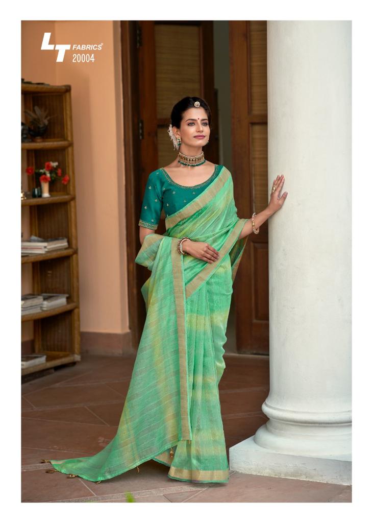 lt fashion shivangi linen astonishing saree catalog