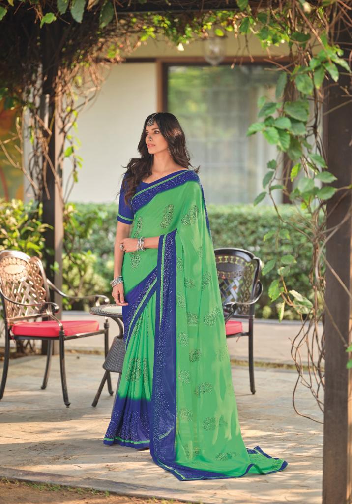 lt kashvi creation nikhar pp moss innovative print saree catalog