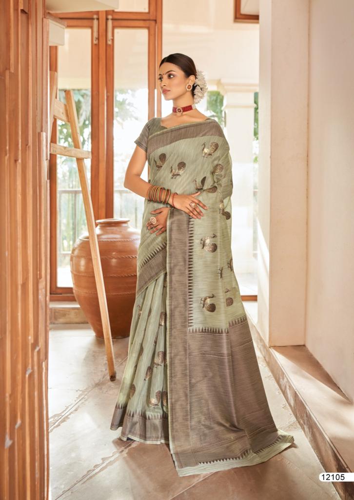 lt revanta creation chhaya 2 linen cotton regal look saree catalog