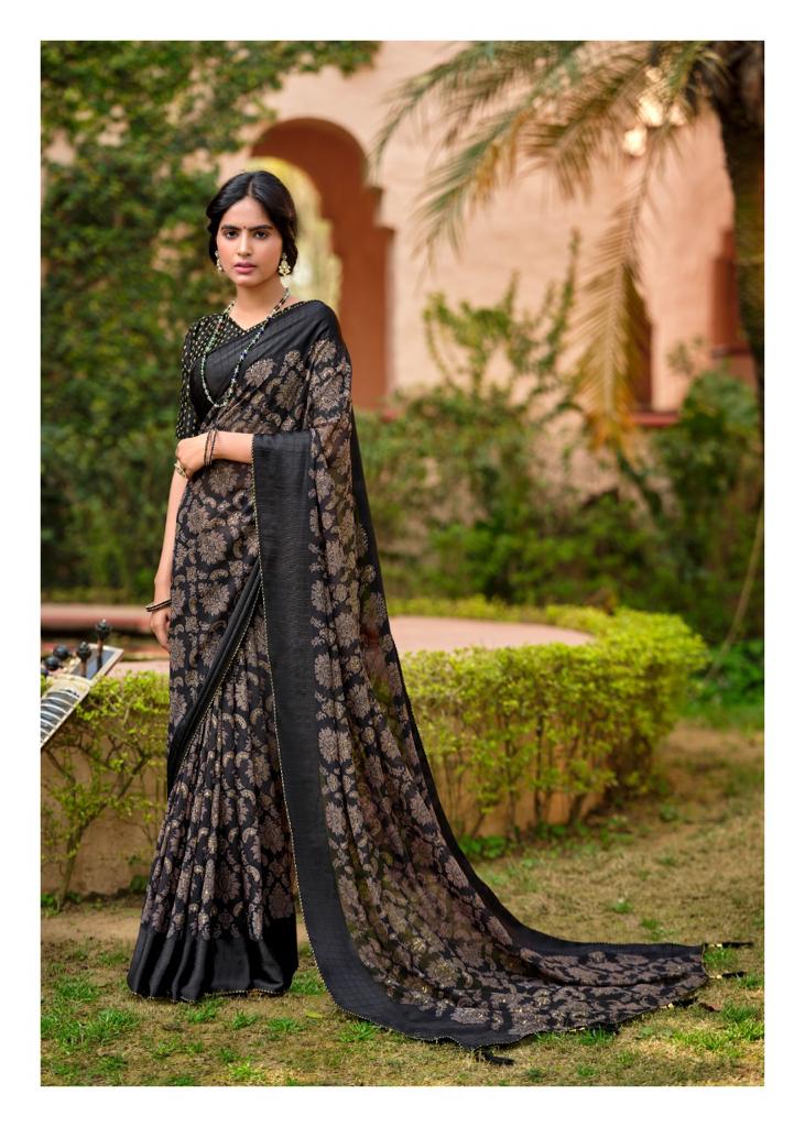 lt saree kashvi creation dhun viscose georgette graceful print saree catalog