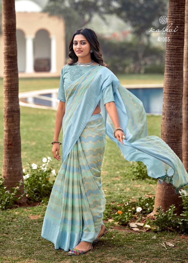 lt saree kashvi creation shlok georgette graceful print saree catalog