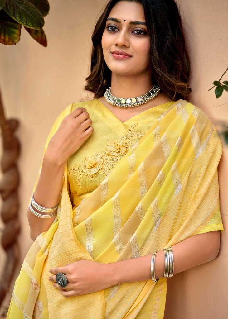 lt saree kashvi creation shlok georgette graceful print saree catalog