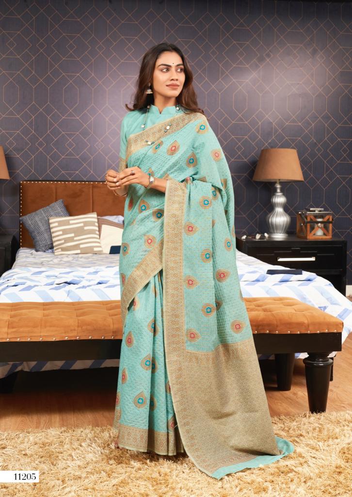 lt saree revanta creation falguni cotton graceful print saree catalog