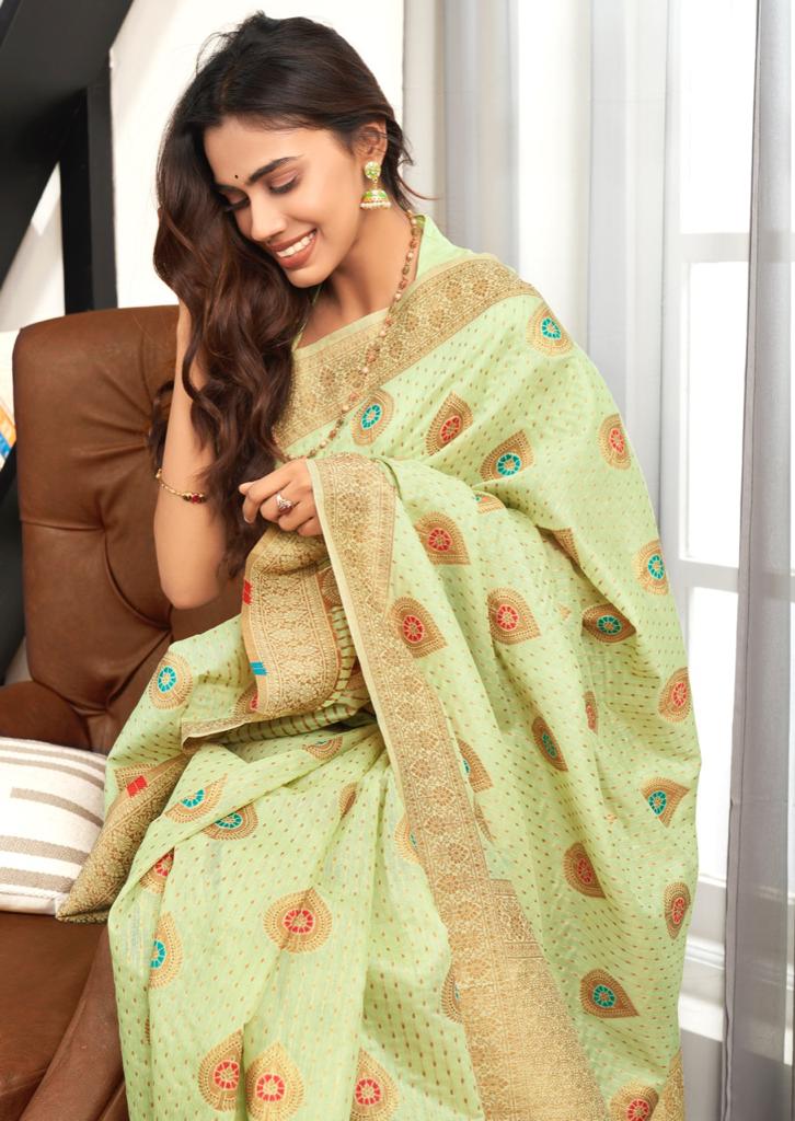 lt saree revanta creation falguni cotton graceful print saree catalog