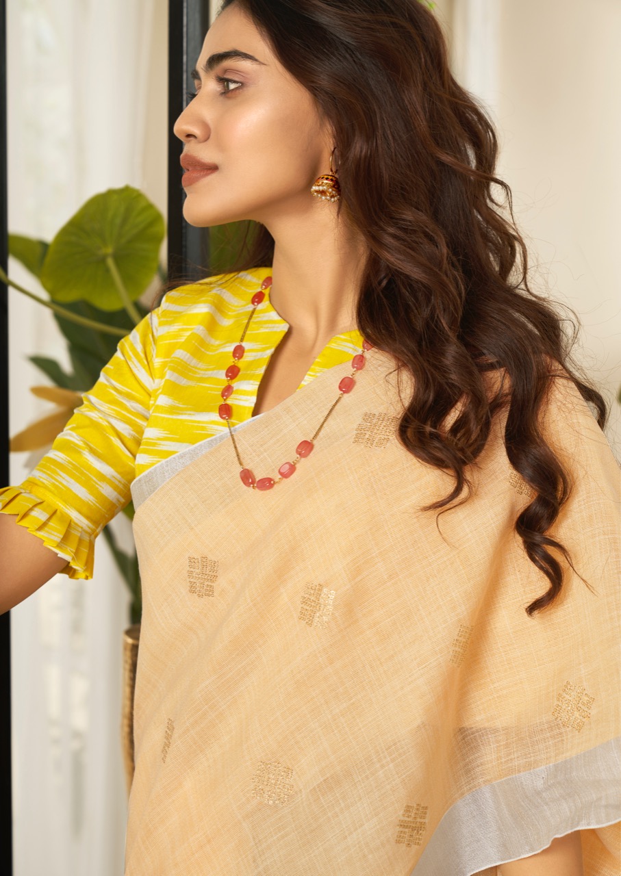 lt saree sensation Linen Silk elegant look saree catalog