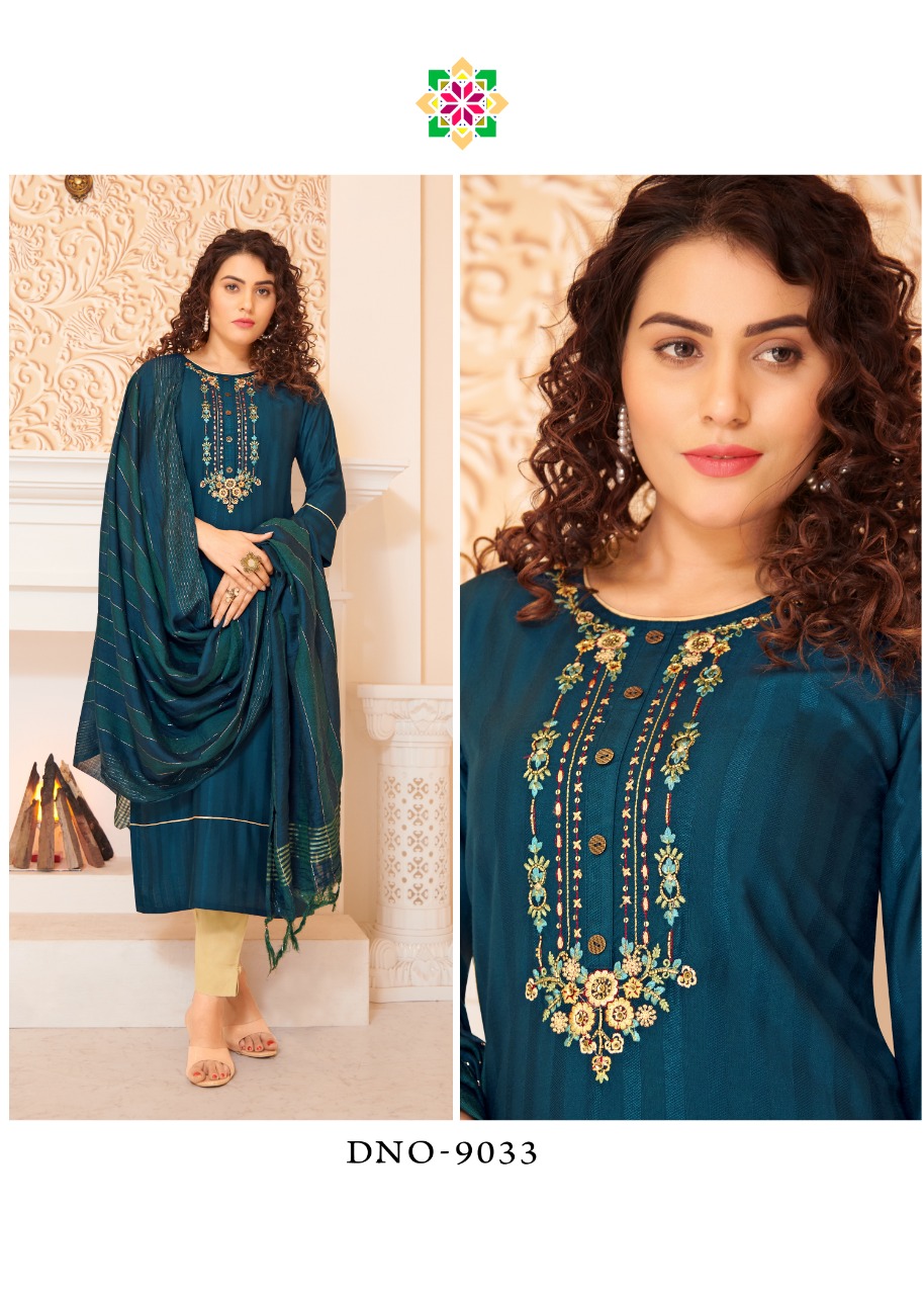 m i textile anaya cotton new and modern style top bottom with dupatta catalog