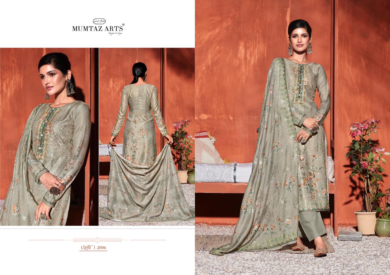 mumtaz art ulfat shatin festive look salwar suit catalog