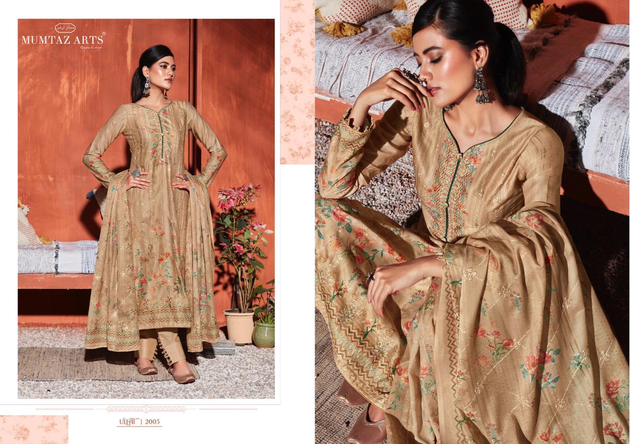 mumtaz art ulfat shatin festive look salwar suit catalog