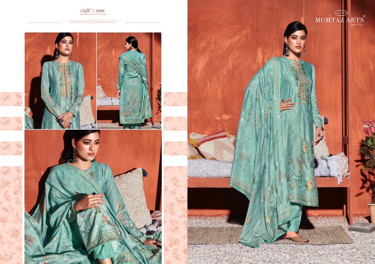 mumtaz art ulfat shatin festive look salwar suit catalog