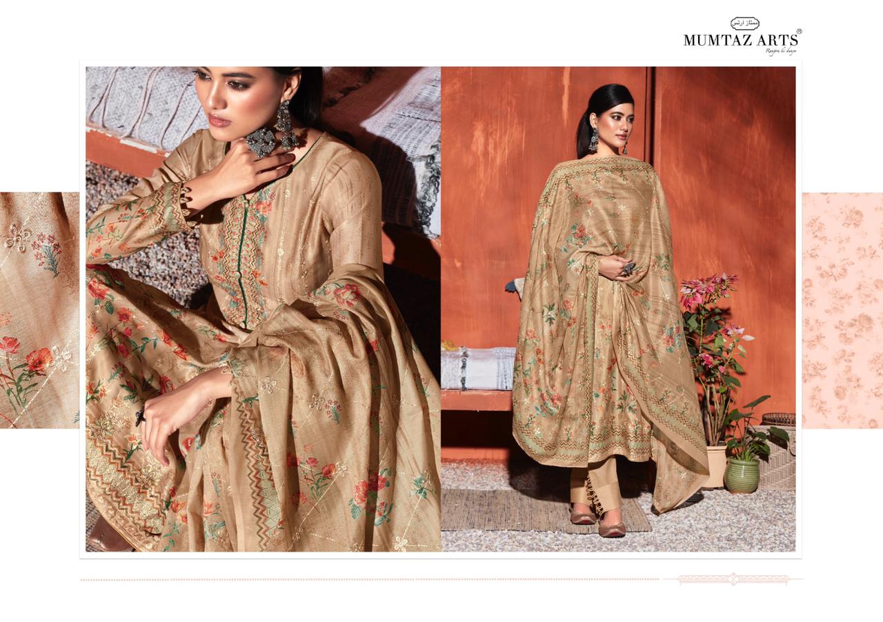 mumtaz art ulfat shatin festive look salwar suit catalog