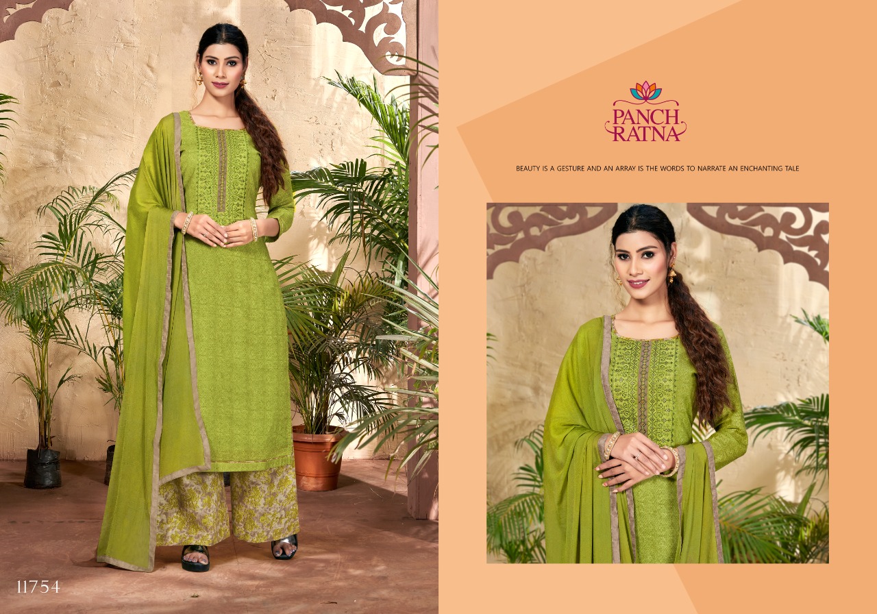 panch ratna rani cotton authentic fabric salwar suit catalog