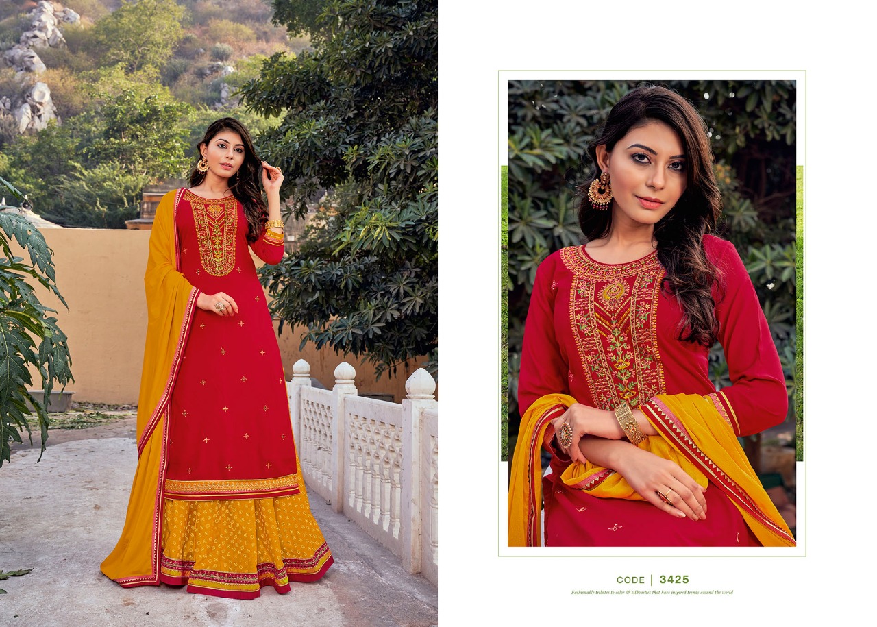 rangoon apsara vol 7 rayon classic trendy look top bottom with dupatta catalog