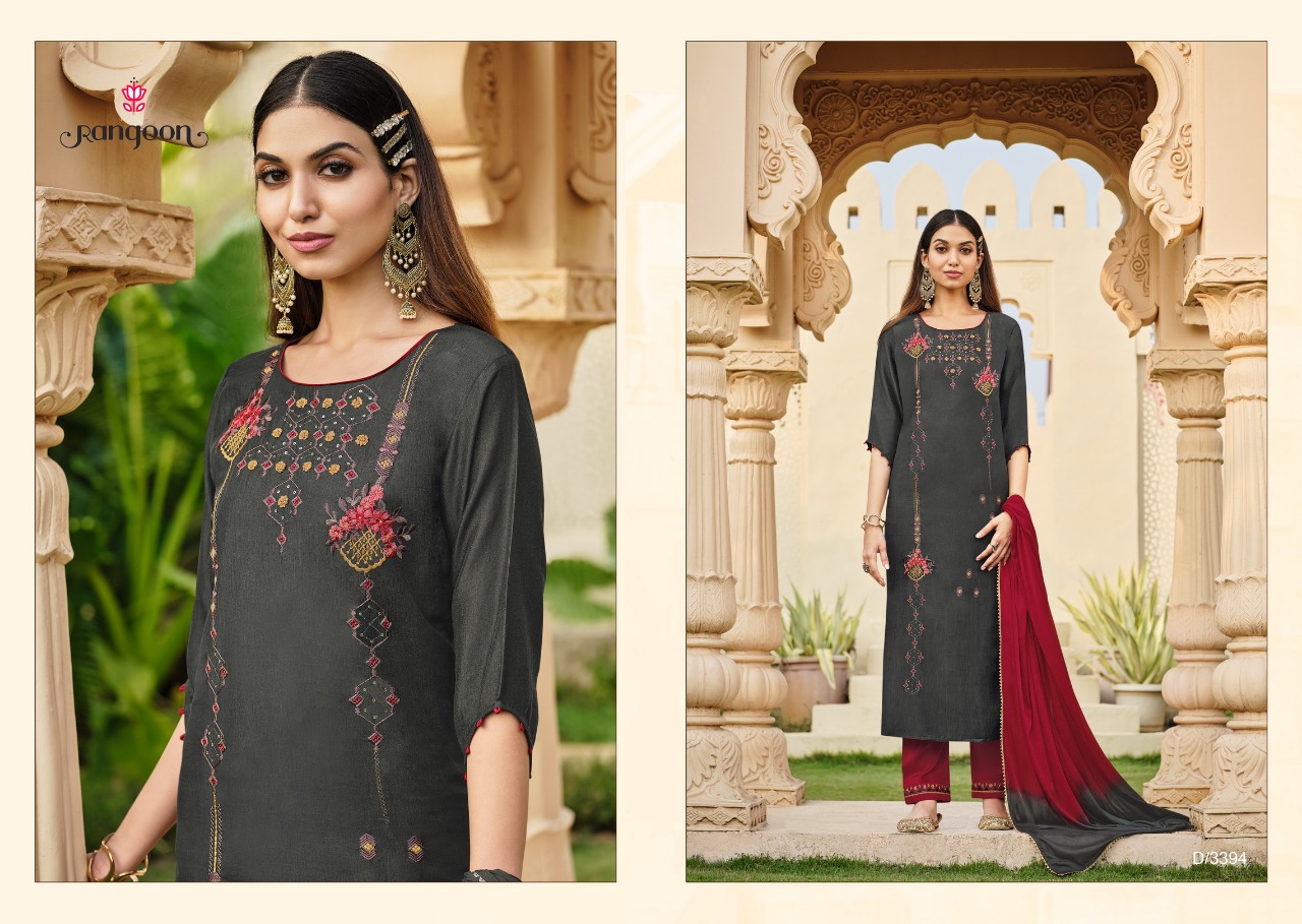 rangoon sakhiyan cotton authentic fabric top bottom with dupatta catalog