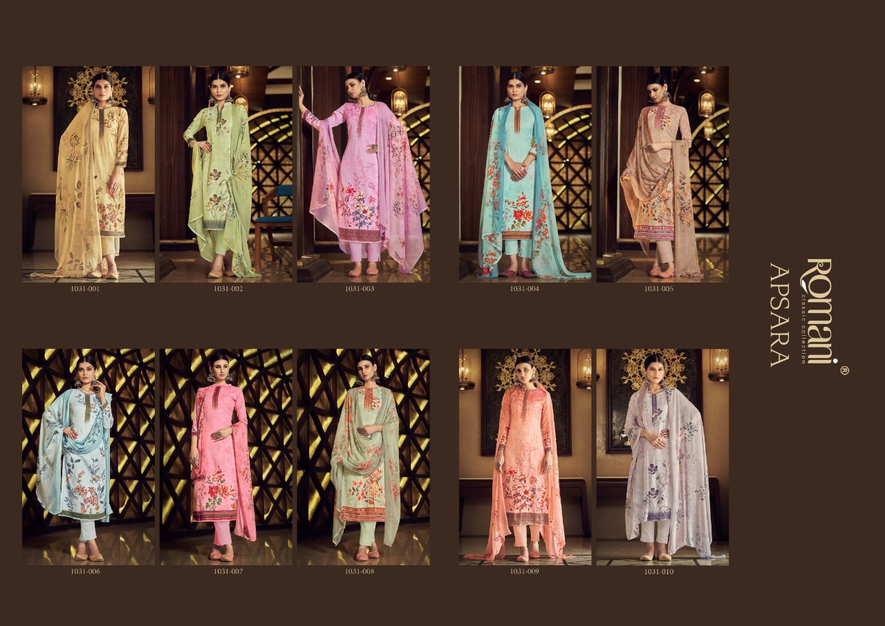 romani apsara cotton innovative style salwar suit catalog