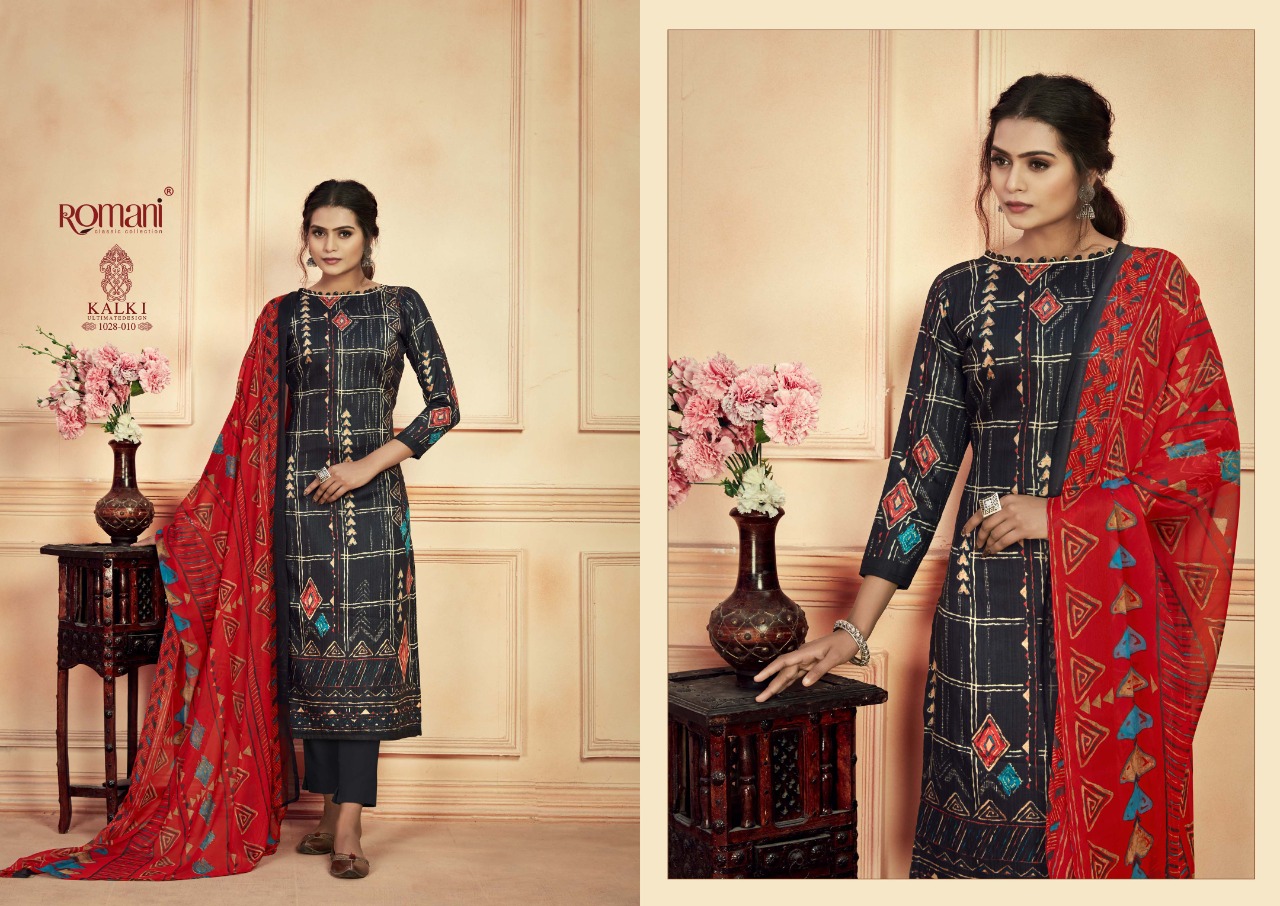 romani kalki jam cotton catchy look salwar suit catalog