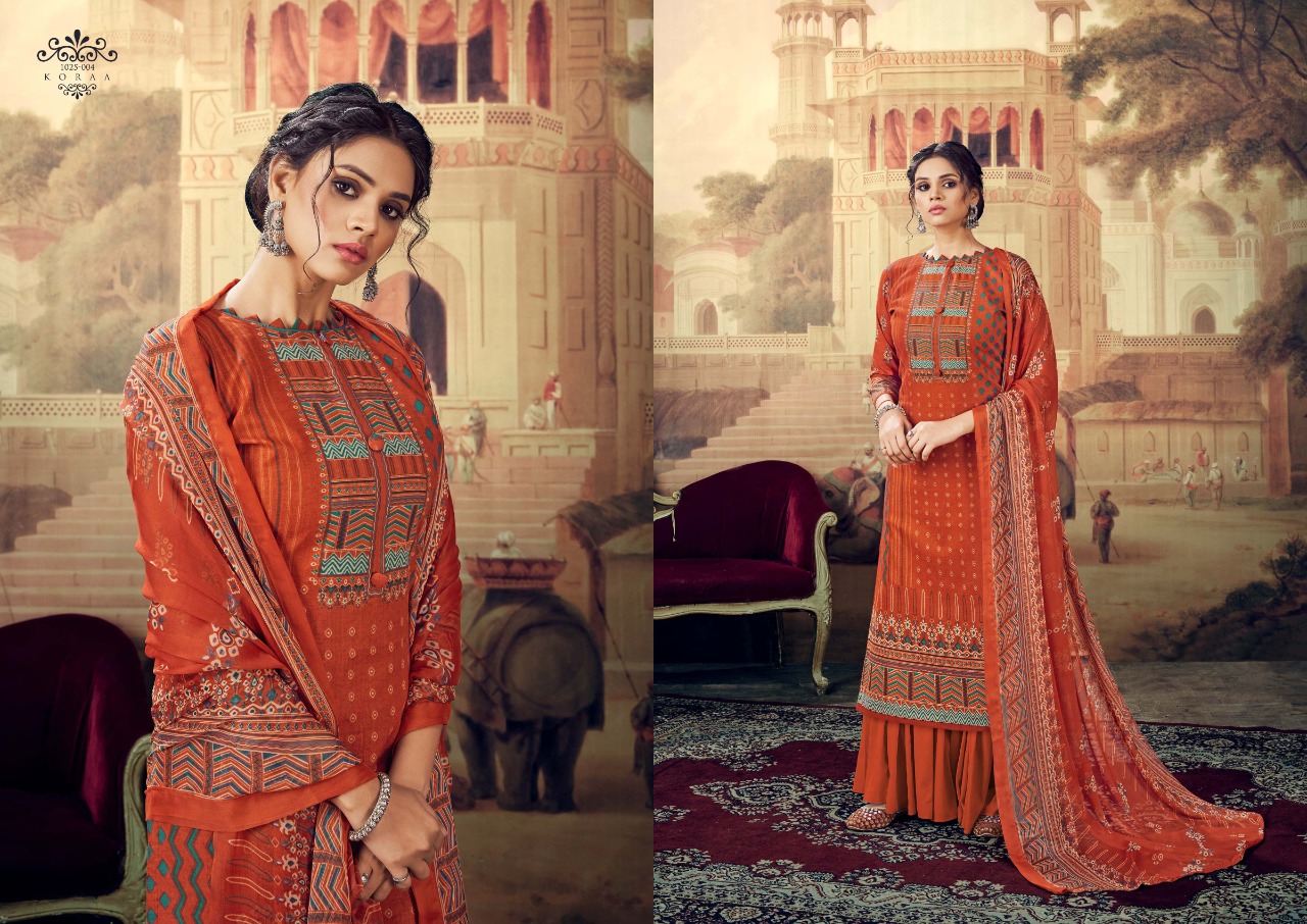 romani koraa cambric cotton exclusive print salwar suit catalog