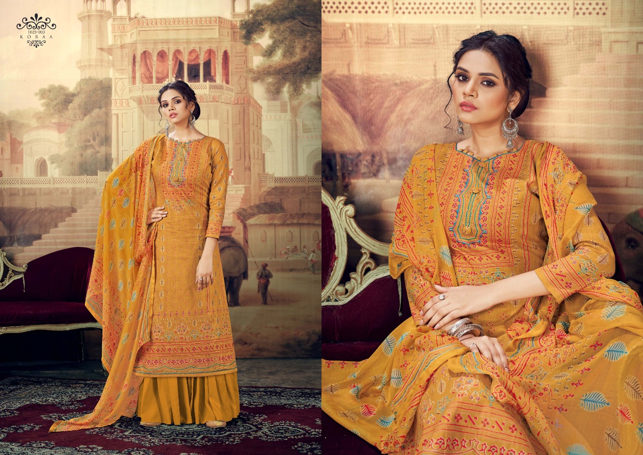 romani koraa cambric cotton exclusive print salwar suit catalog