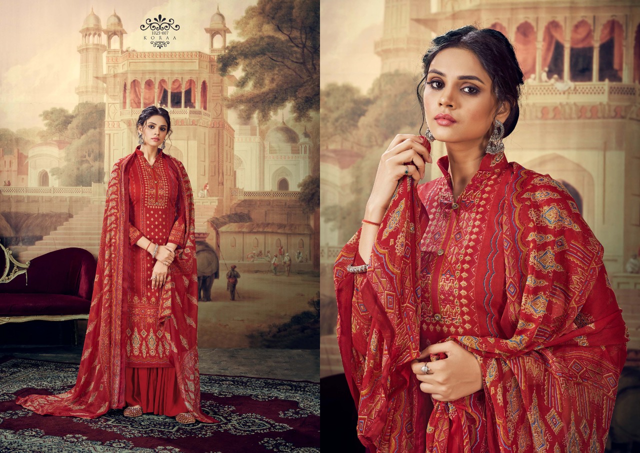 romani koraa cambric cotton exclusive print salwar suit catalog