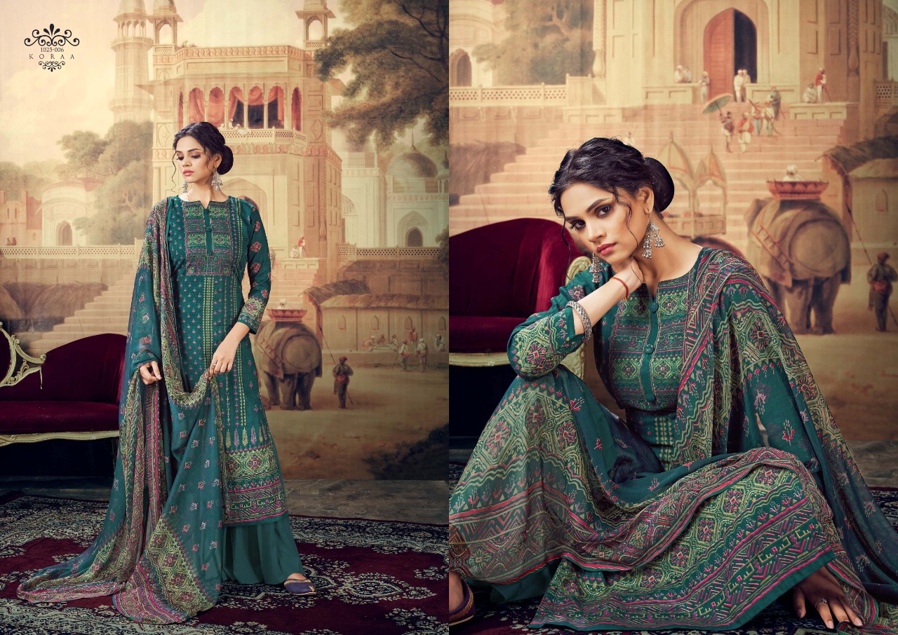 romani koraa cambric cotton exclusive print salwar suit catalog