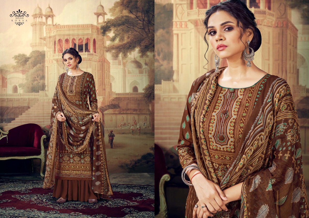 romani koraa cambric cotton exclusive print salwar suit catalog