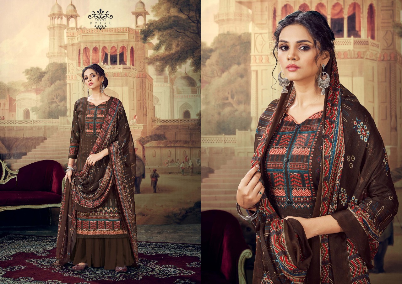 romani koraa cambric cotton exclusive print salwar suit catalog