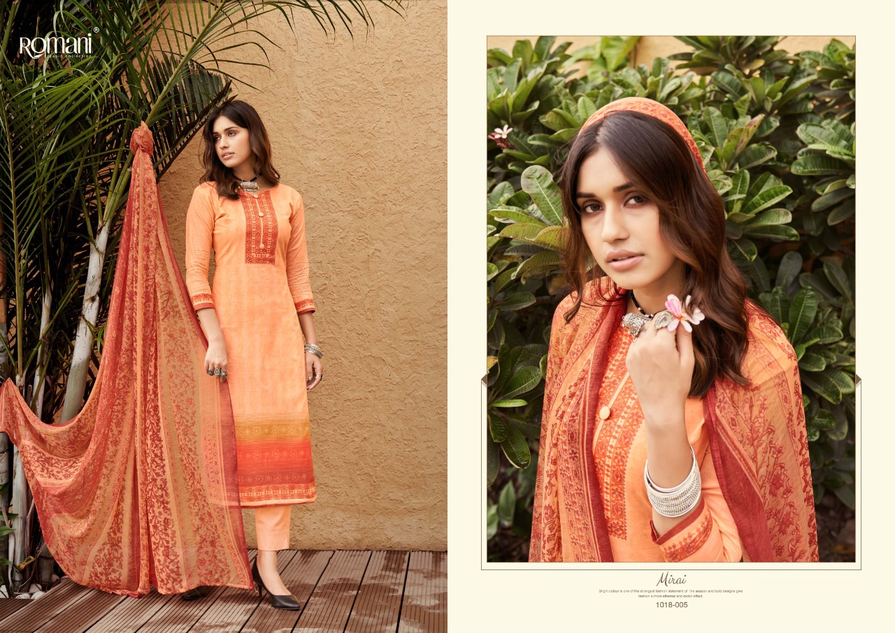 romani mirai cambric cotton exclusive print salwar suit catalog