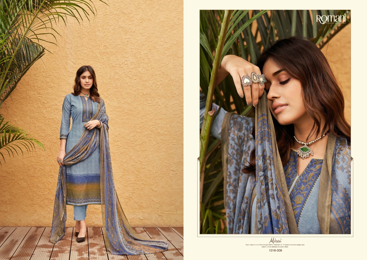 romani mirai cambric cotton exclusive print salwar suit catalog