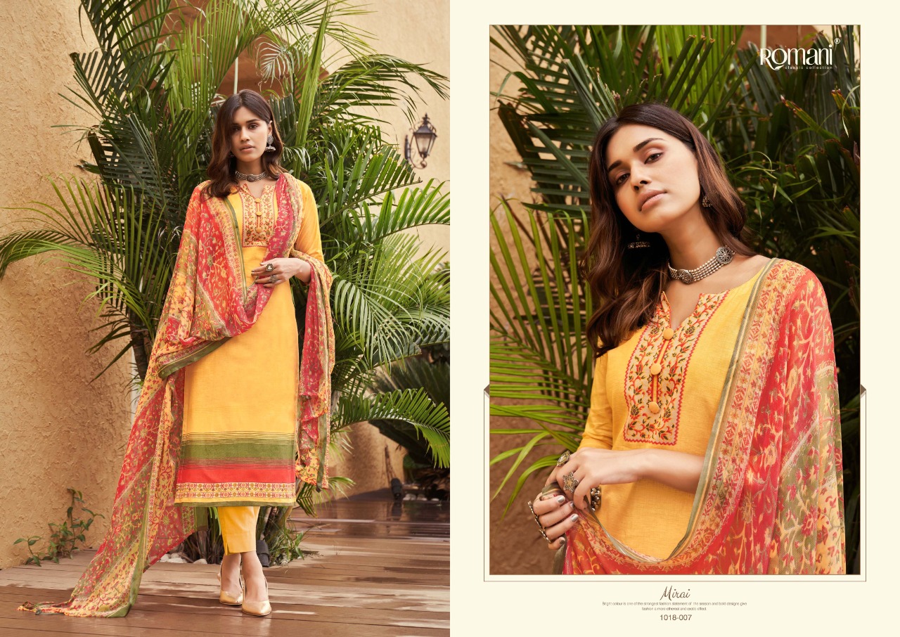 romani mirai cambric cotton exclusive print salwar suit catalog