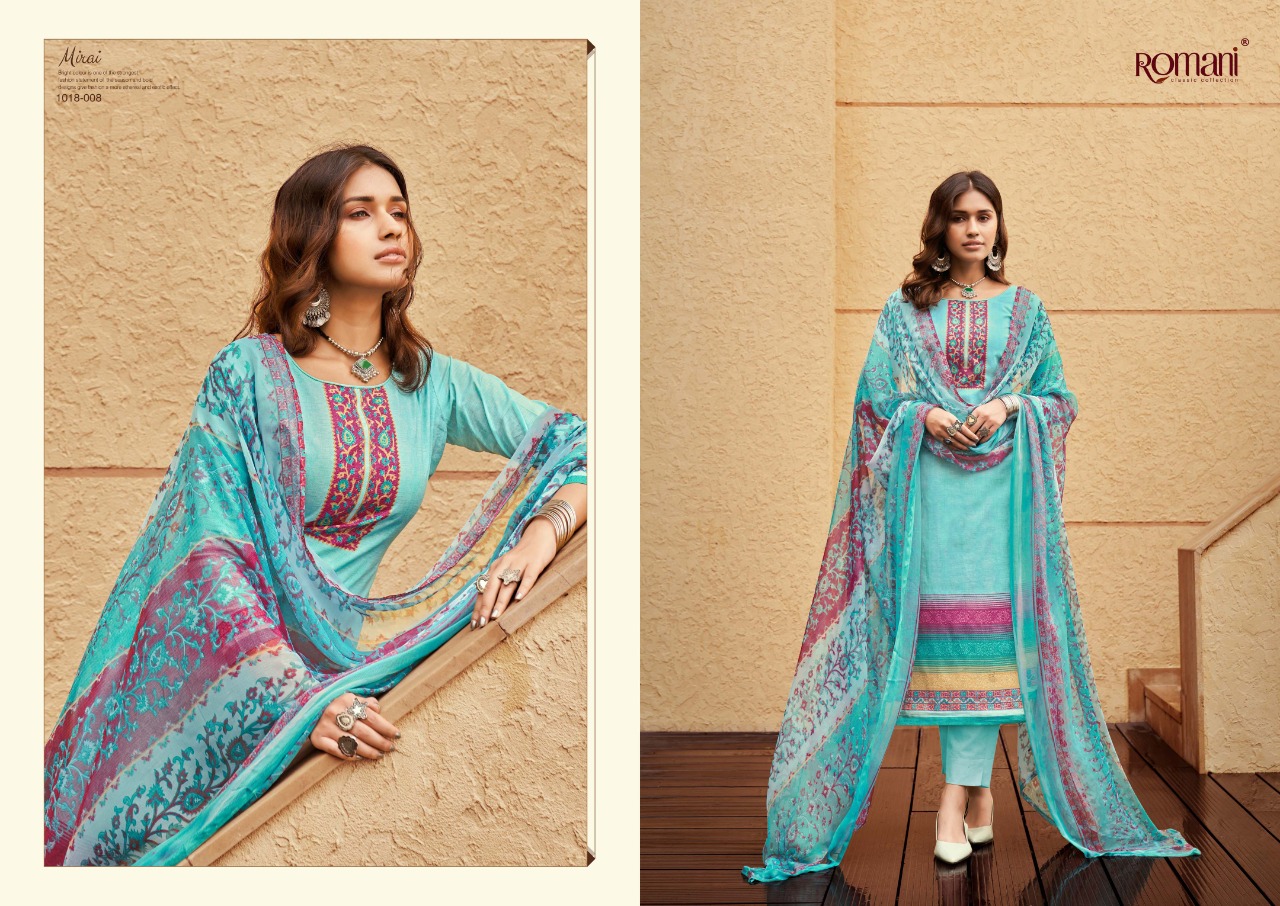 romani mirai cambric cotton exclusive print salwar suit catalog