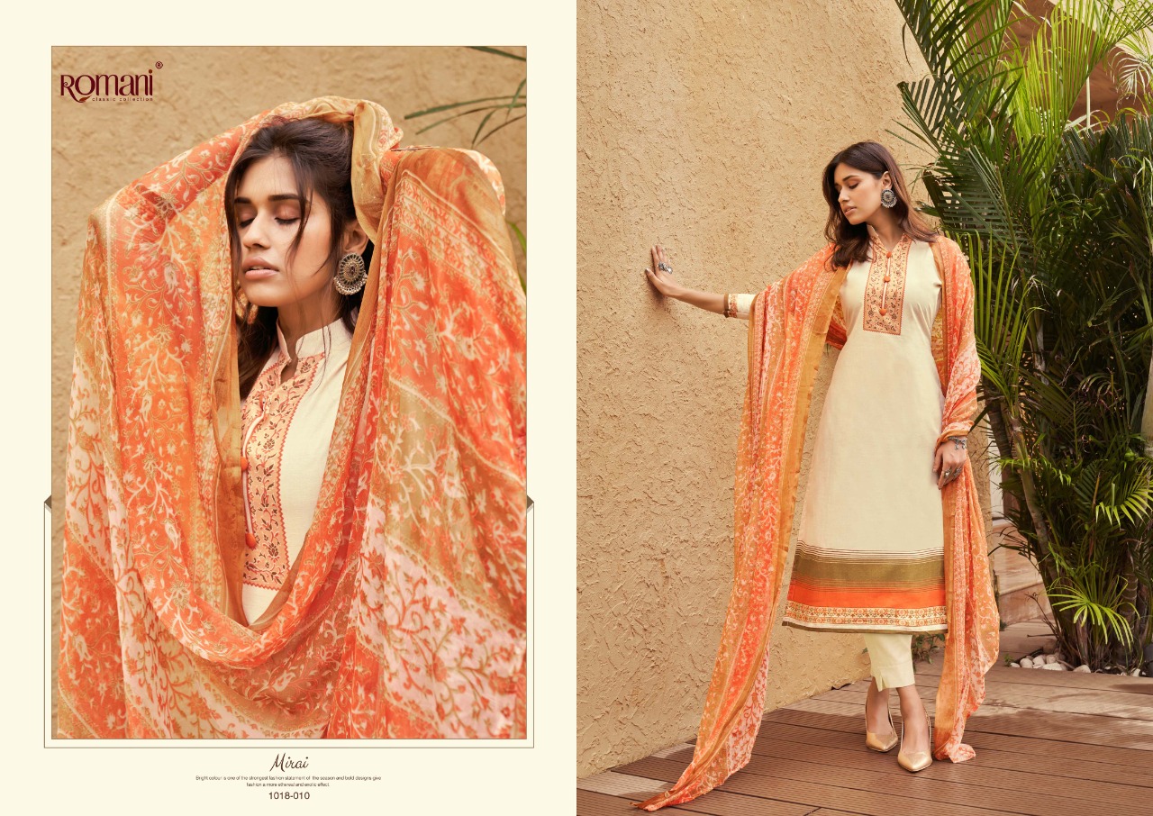 romani mirai cambric cotton exclusive print salwar suit catalog