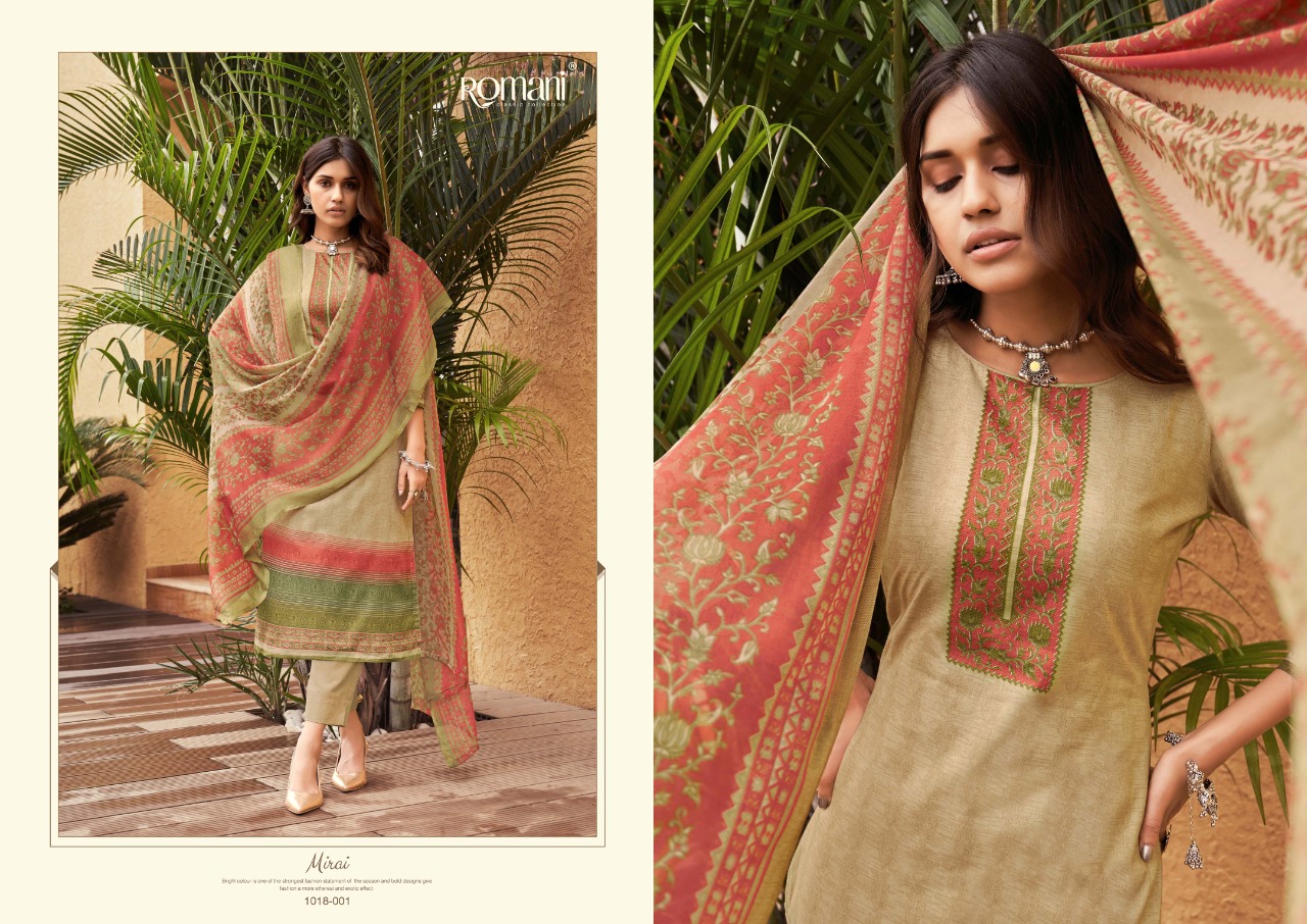 romani mirai cambric cotton exclusive print salwar suit catalog