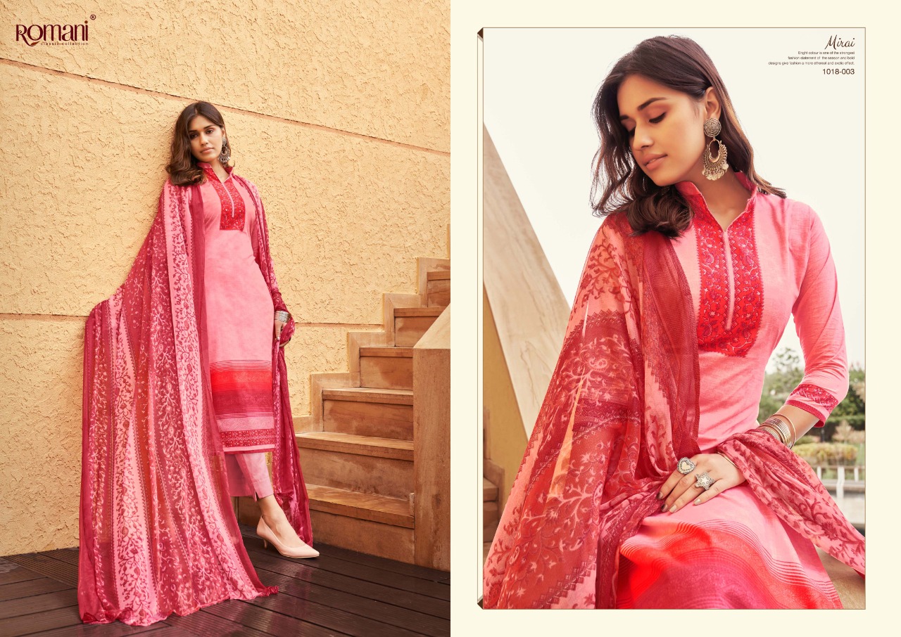 romani mirai cambric cotton exclusive print salwar suit catalog