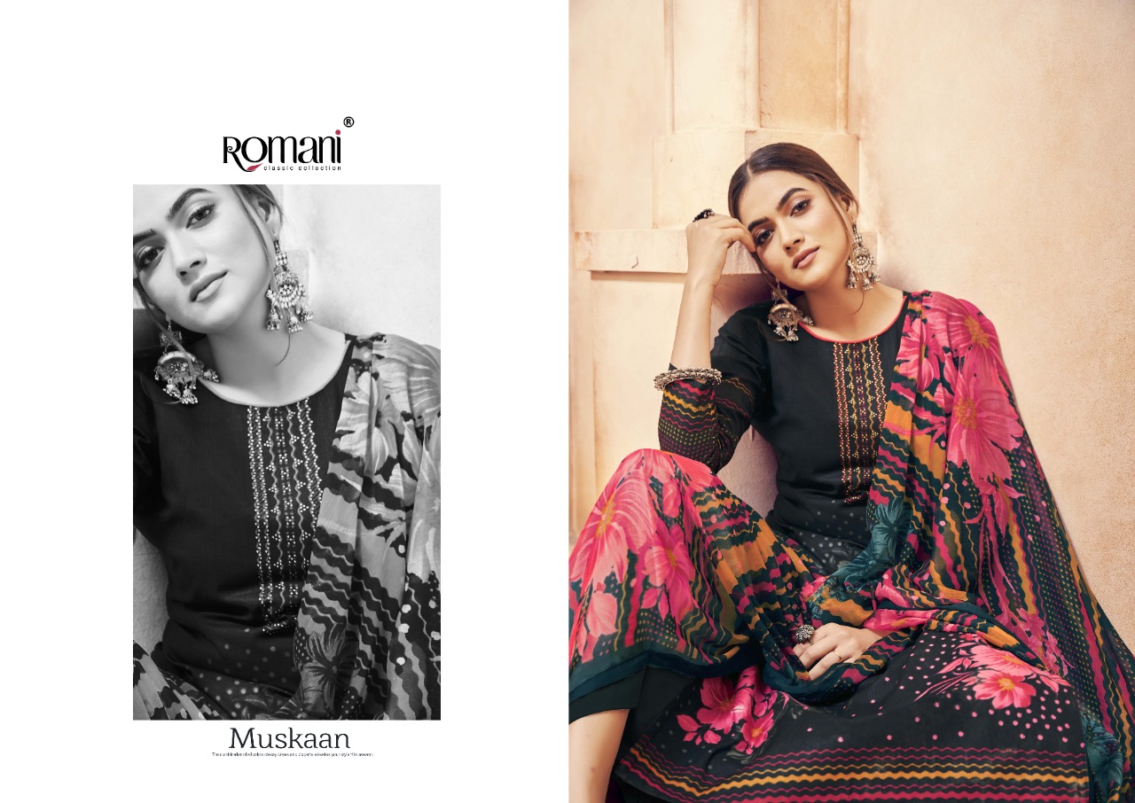 romani muskaan cotton elegant salwar suit catalog