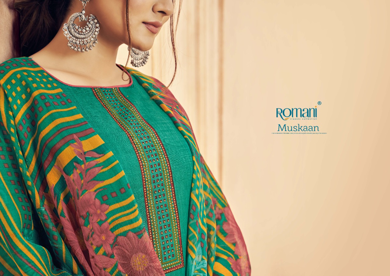 romani muskaan cotton elegant salwar suit catalog