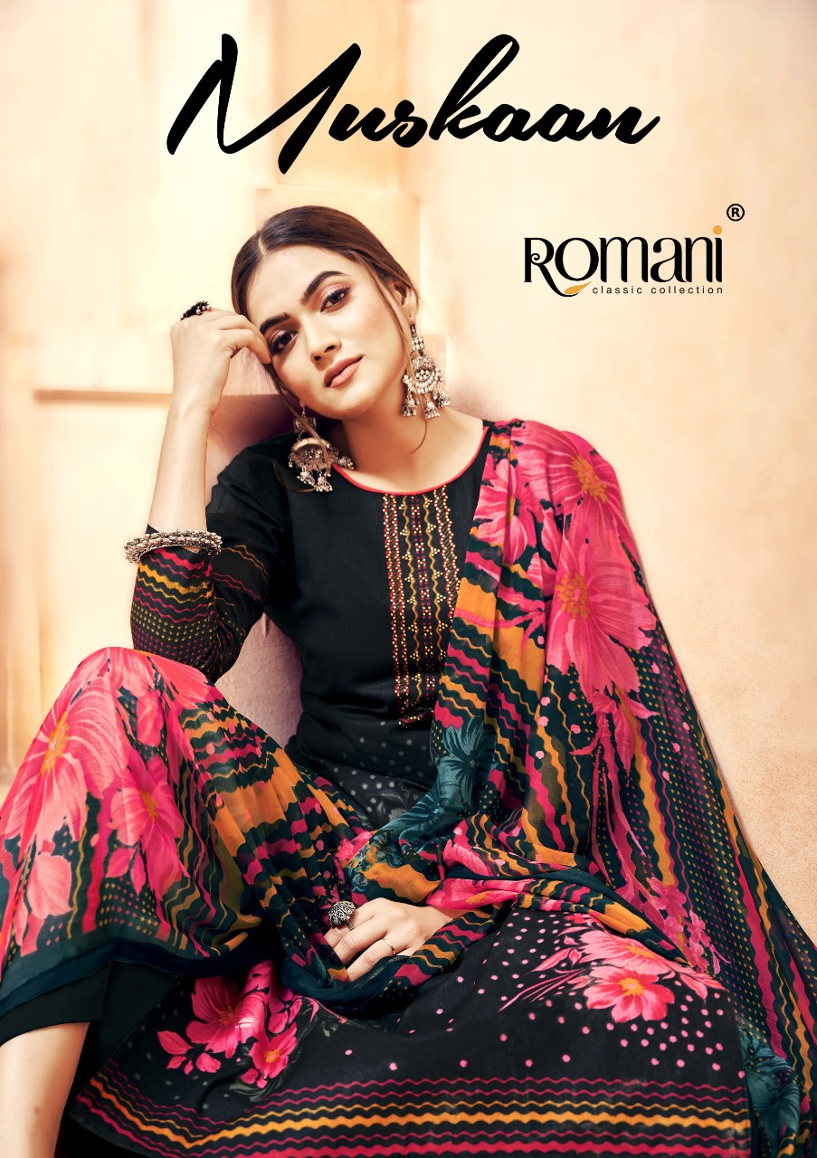 romani muskaan cotton elegant salwar suit catalog