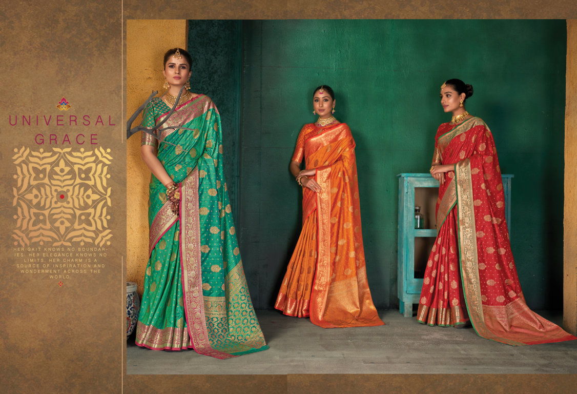 sangam print mukta silk silk elegant look saree catalog