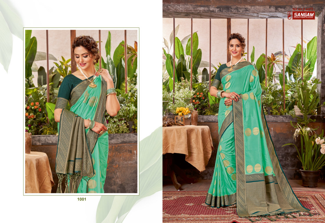 sangam print yashvi silk  silk regal look saree catalog