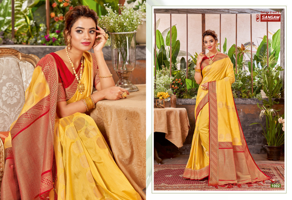 sangam print yashvi silk  silk regal look saree catalog