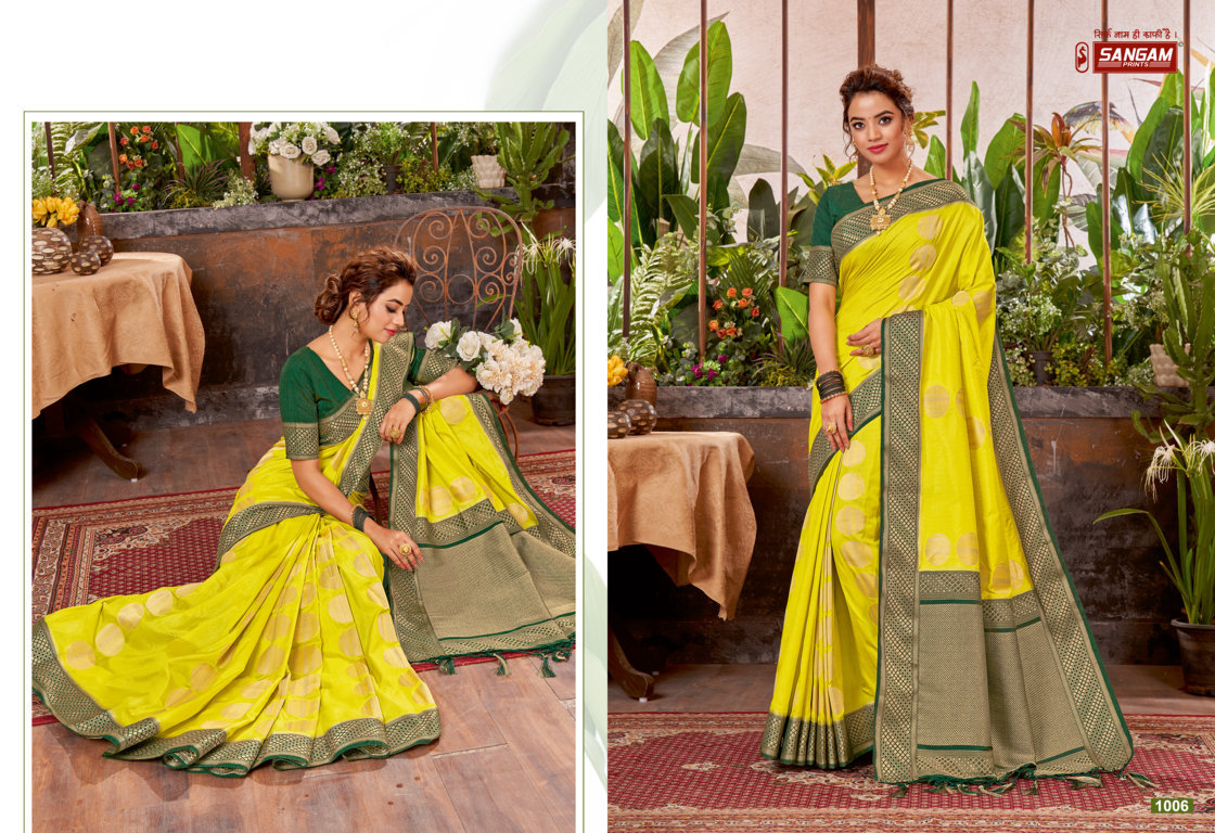 sangam print yashvi silk  silk regal look saree catalog