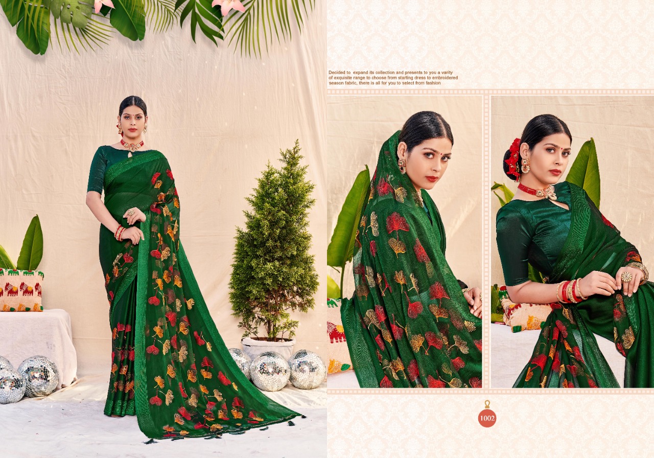 saroj saree Advika Vol 2 georgette exclusive print saree catalog