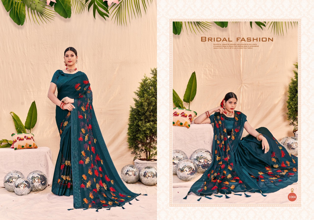 saroj saree Advika Vol 2 georgette exclusive print saree catalog