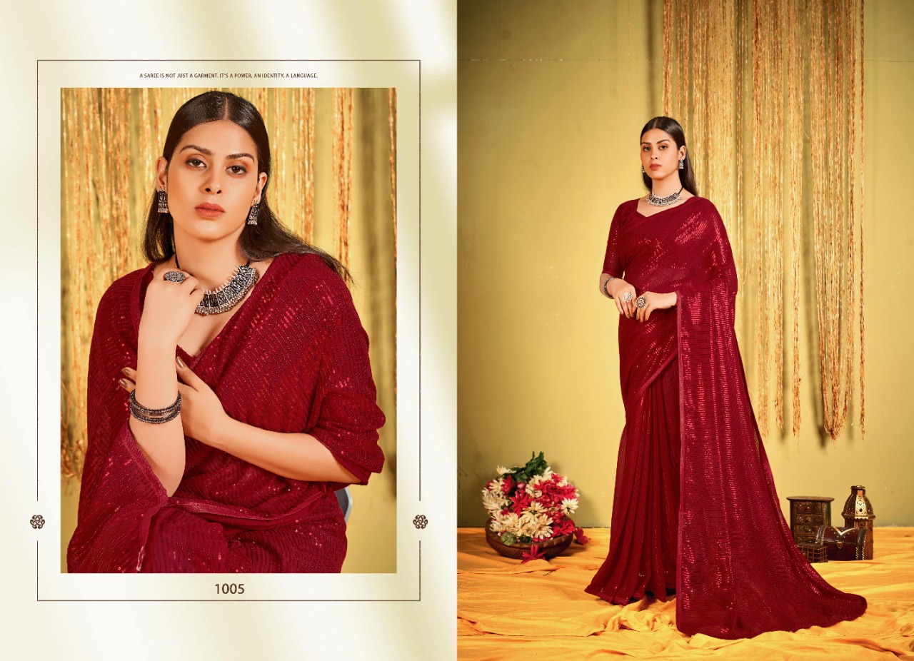 saroj saree chitchor georgette exclusive look saree catalog