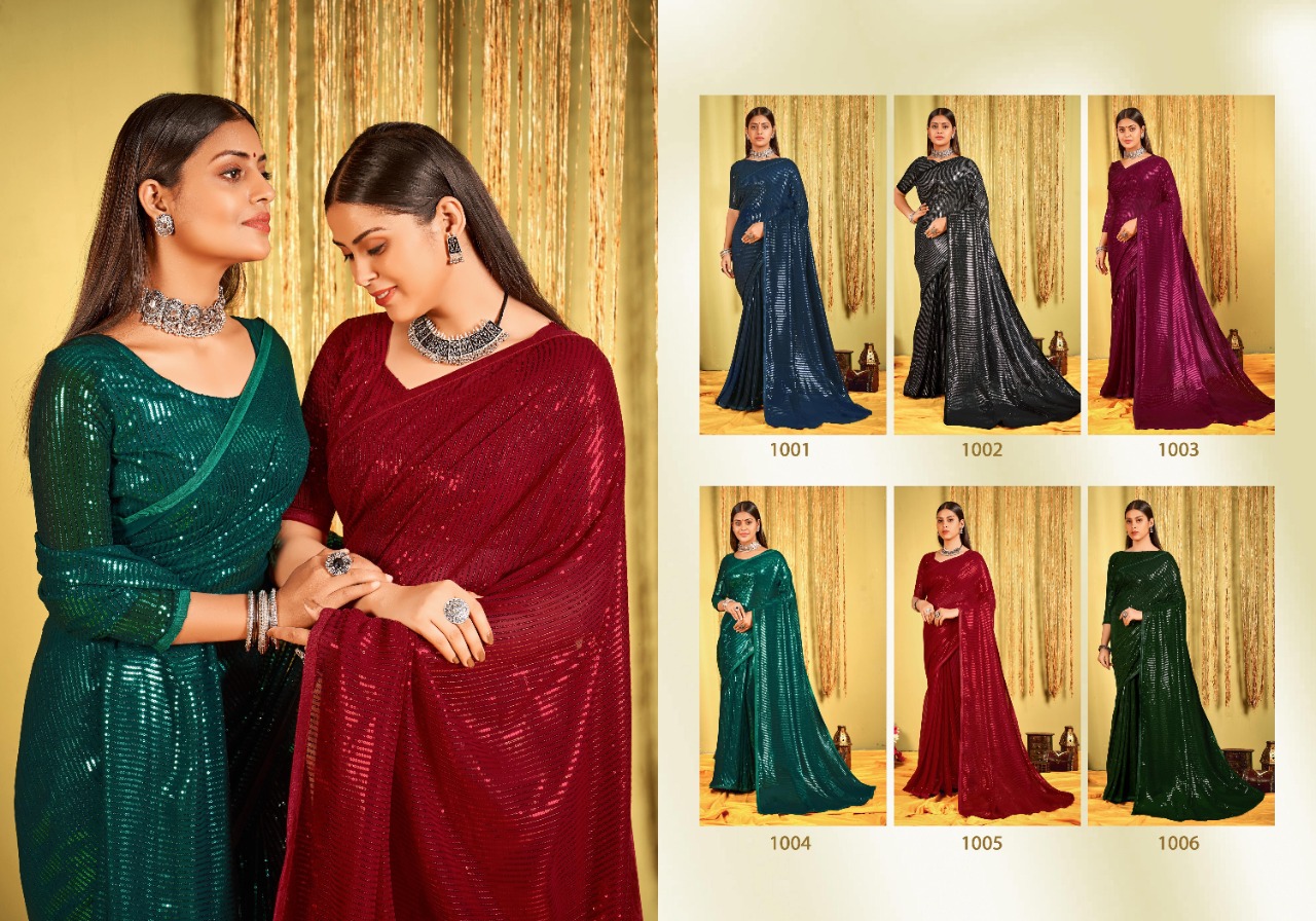 saroj saree chitchor georgette exclusive look saree catalog