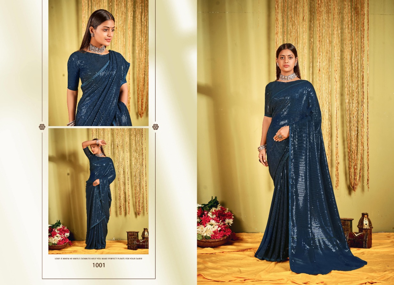 saroj saree chitchor georgette exclusive look saree catalog