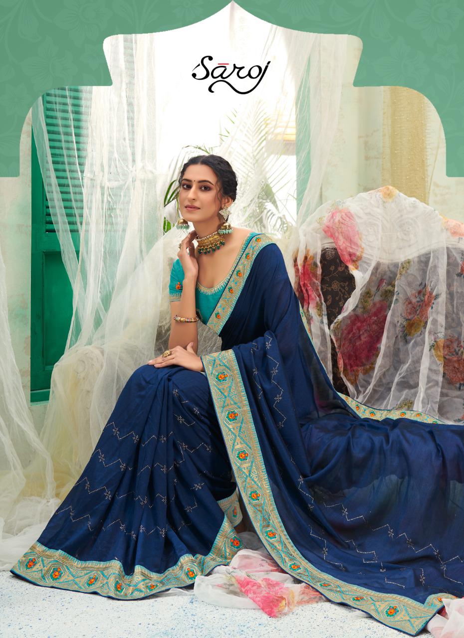 saroj saree surili silk gorgeous look saree catalog