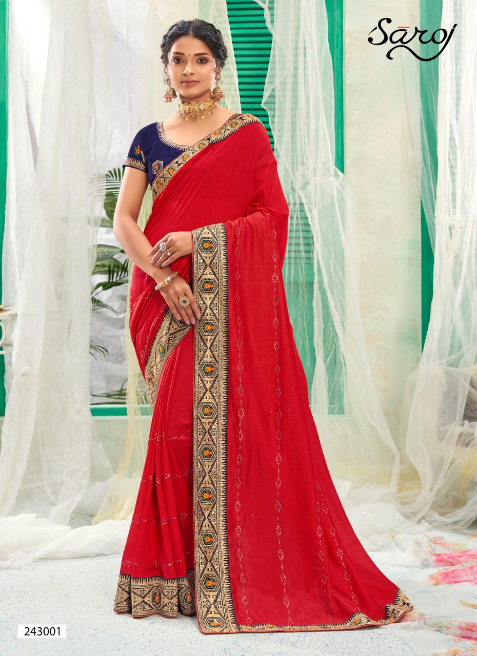 saroj saree surili silk gorgeous look saree catalog